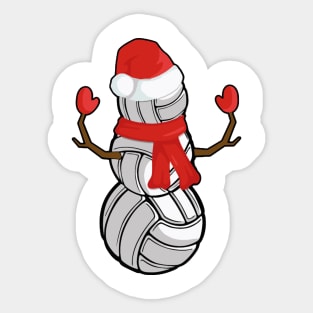 Funny Christmas Volleyball Sticker